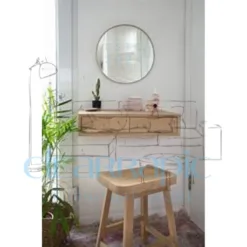 Minimalist Wall-Mounted Vanity Table